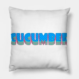 Blue Cucumber Pillow