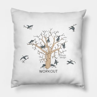 Wordplay - urban crow - Workout Pillow