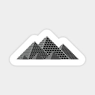 Pyramids of Egypt (black) Magnet