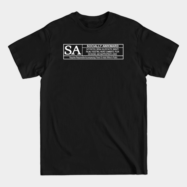 Discover Rated Socially Awkward - Rated R - T-Shirt