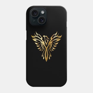 Legendary Phoenix Bird Golden Fantasy Tattoo Phone Case