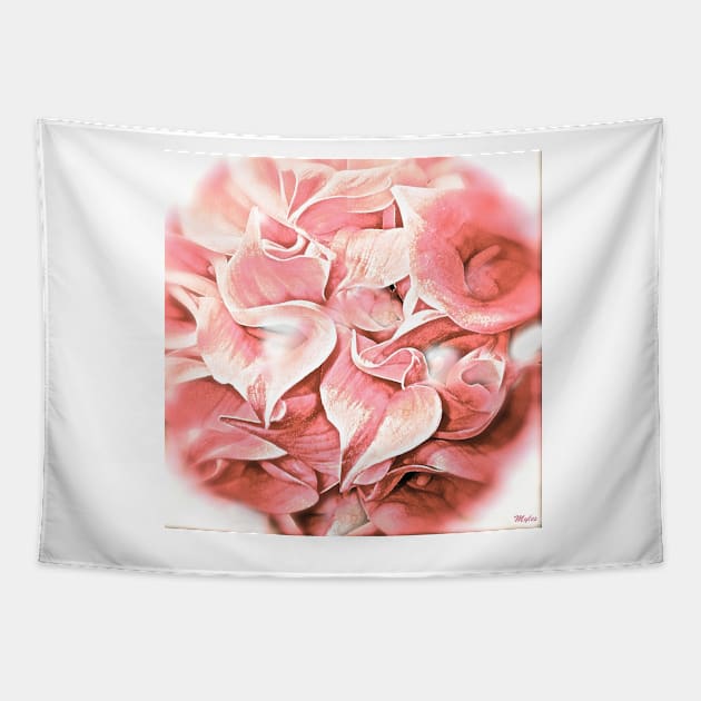 Calla Lily Pink Impression Tapestry by Overthetopsm