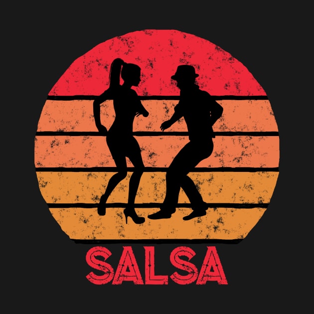 Salsa Sunset Dancing Design by echopark12