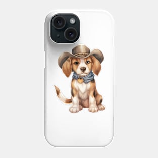 Cowboy Beagle Dog Phone Case