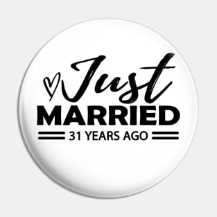 31th Wedding Anniversary - 31 years wedding anniversary Pin