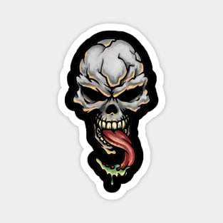 Vigilante Skull Magnet