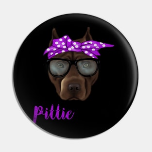 Pittie Mom, Pitbull Lover Pin