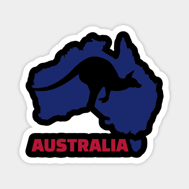 Australia kangaroo Magnet by Designzz