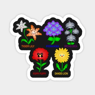 Animal Wild Flowers Magnet