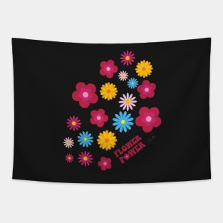 Stickers Style Spring 2023 Colorful Flower Power Tapestry