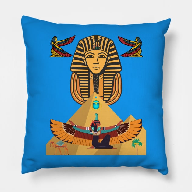 Isis Goddes Pillow by 2Dogs