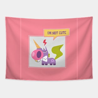 I'm Not Cute Tapestry