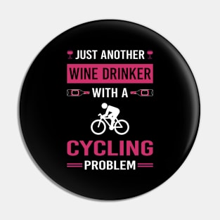 Wine Drinker Cycling Cycle Cyclist Pin
