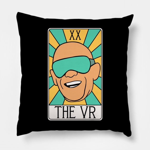 The VR  - Virtual Reality Tarot Card - Michel Foucault Philosophy Pillow by isstgeschichte