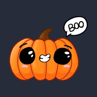 Kawaii Pumpkin - Boo T-Shirt