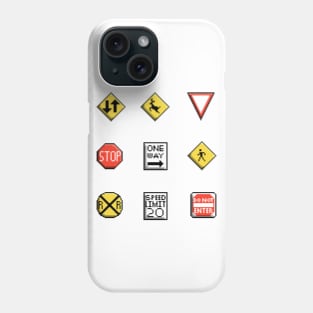 Pixel Street Signs Phone Case