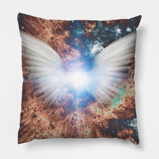 White angel wings Pillow