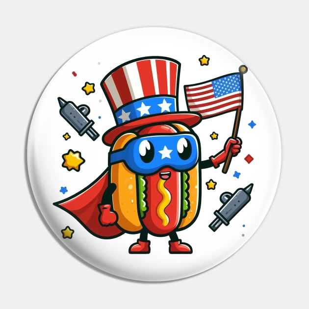 A Whimsical Tribute to American Culture in Cartoon Style Pin by ragil_studio