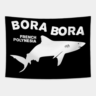 Shark Diving In Bora Bora Tapestry