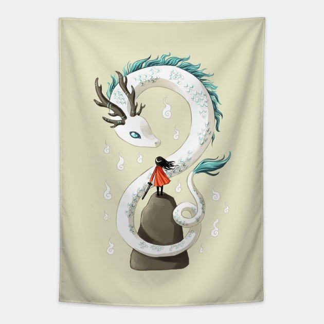 Dragon spirit Tapestry by Freeminds