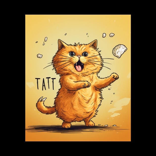 Tater Tot Funny Cat by Lab4YourStyle