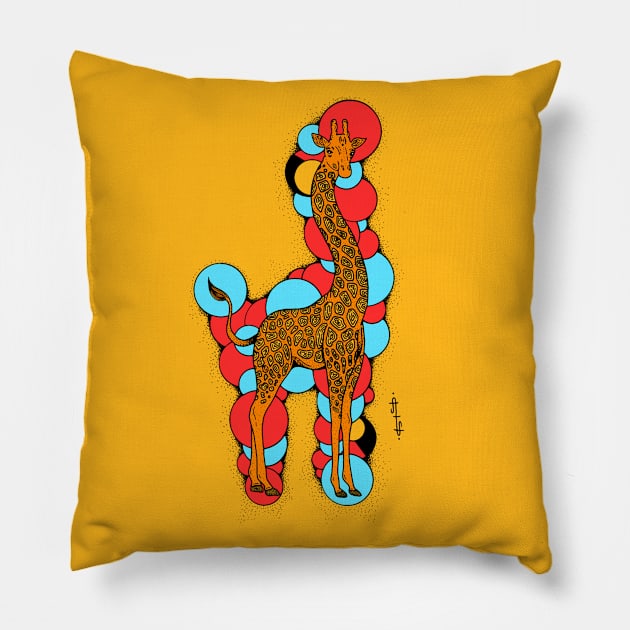 Giraffe Pillow by AdidaFallenAngel