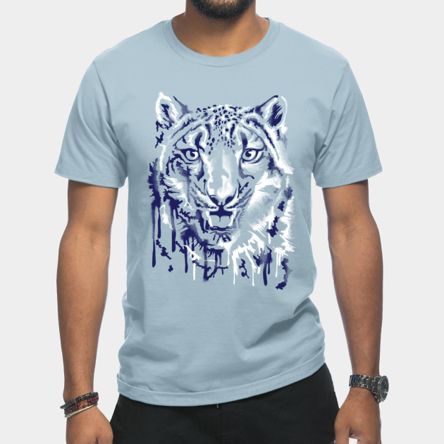 wild snow leopard graffiti - Snowleopard - T-Shirt