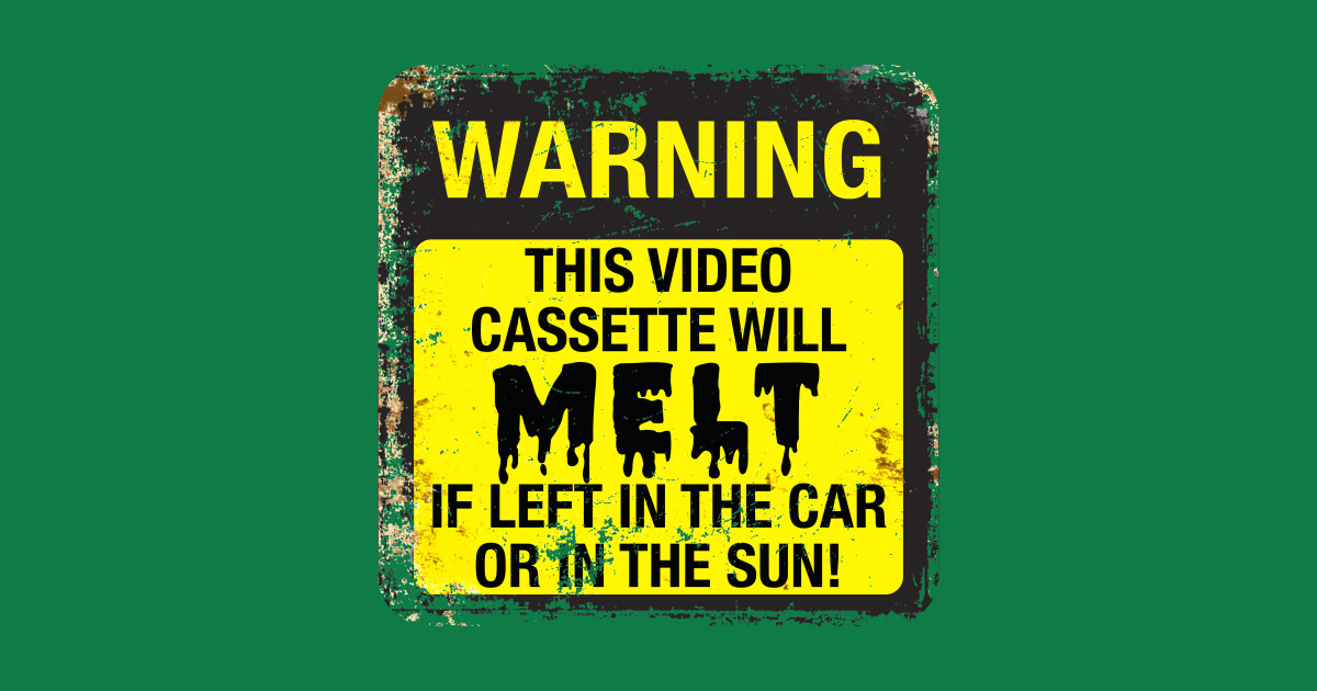 Retro VHS Heat Warning Label - Vhs - Sticker | TeePublic
