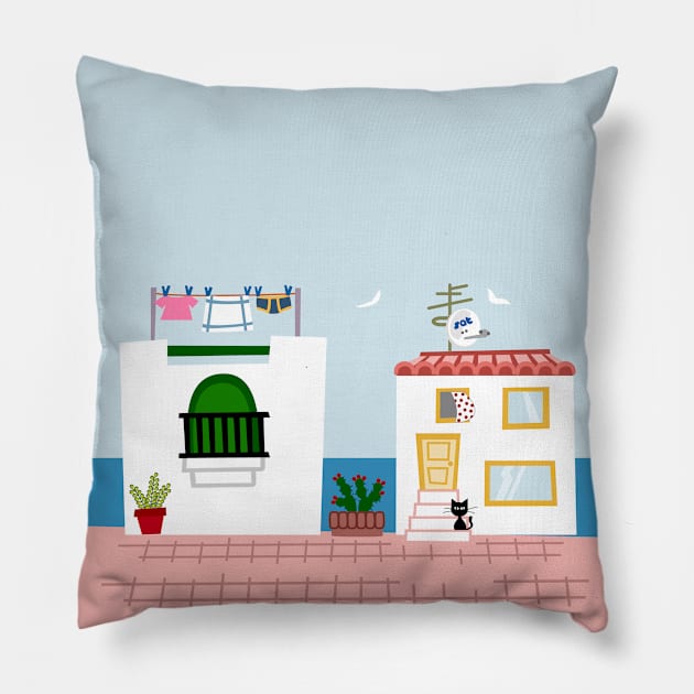 Seaside Pillow by soniapascual