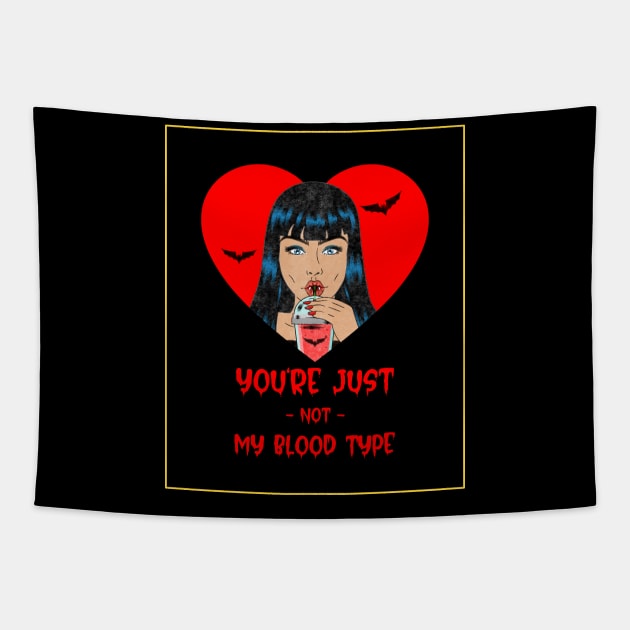 You are just not my blood type Tapestry by Sanworld