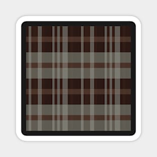 Dark Academia Aesthetic Iagan 2 Hand Drawn Textured Plaid Pattern Magnet