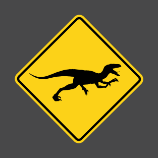 Jurassic velociraptor crossing T-Shirt