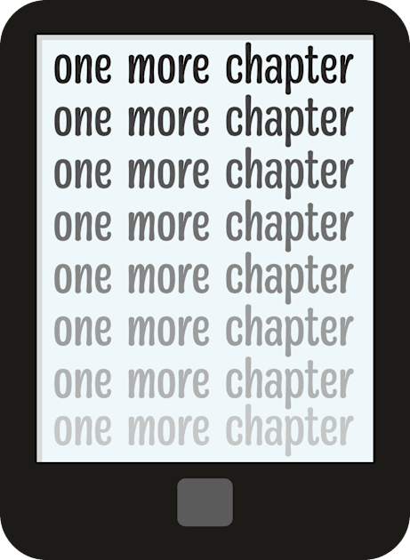 Kindle addict one more chapter Kids T-Shirt by F-for-Fab