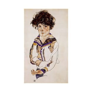 Portrait of a Young Boy by Egon Schiele T-Shirt