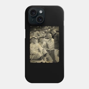 Smoky Joe Wood, Cy Young, Lefty Grove, Walter Johnson at Fenway Park Phone Case