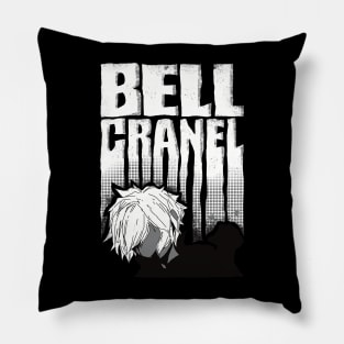 Bell Cranel Minimalist with Cool White Typography from Danmachi Anime Pillow