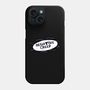 Ellipse Glitch - Negative Creep Phone Case