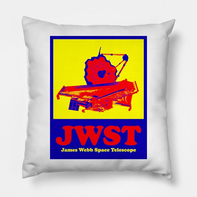 James Webb Space Telescope Pillow by yphien