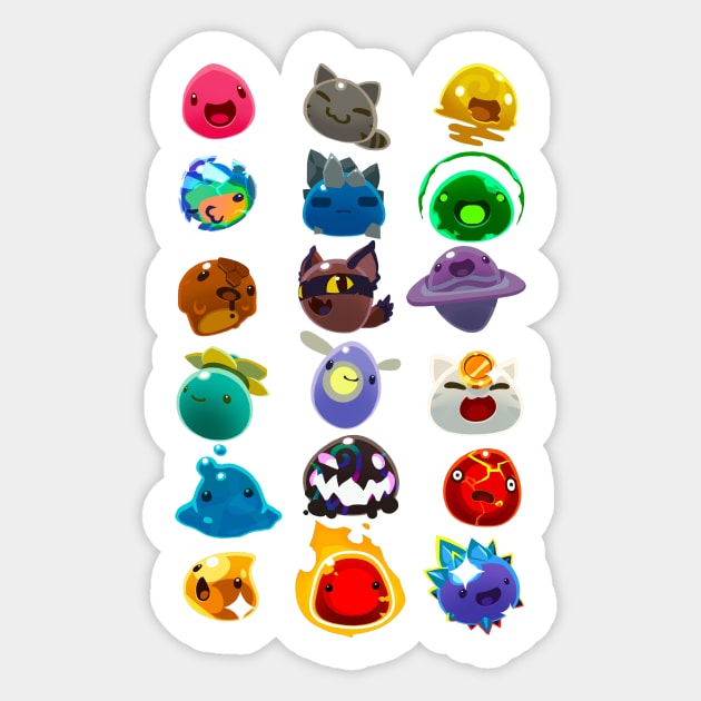slimes - Slime Rancher - Sticker | TeePublic