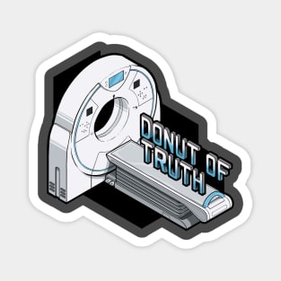 Donut of truth - CT scanner isometric illustration Magnet