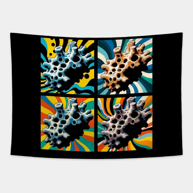 Pop Calcareous Sponge Art - Cool Underwater Tapestry by PawPopArt