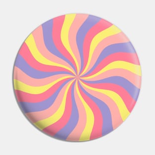 Wavy Retro 70s Pastel abstract Pin