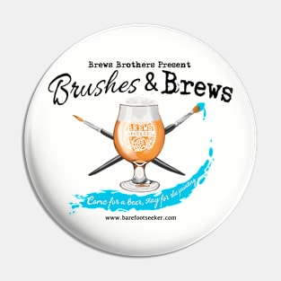 Brushes & Brews Pin