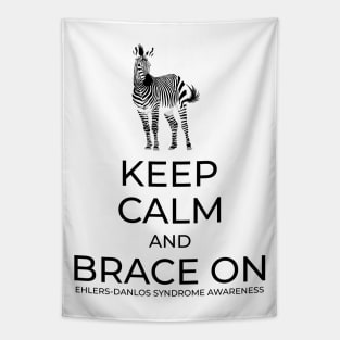 Keep Calm And Brace On Tapestry