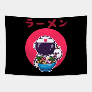 Astronaut eating Ramen Tapestry