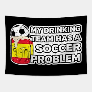 Spain Soccer Drinking Team Tapestry