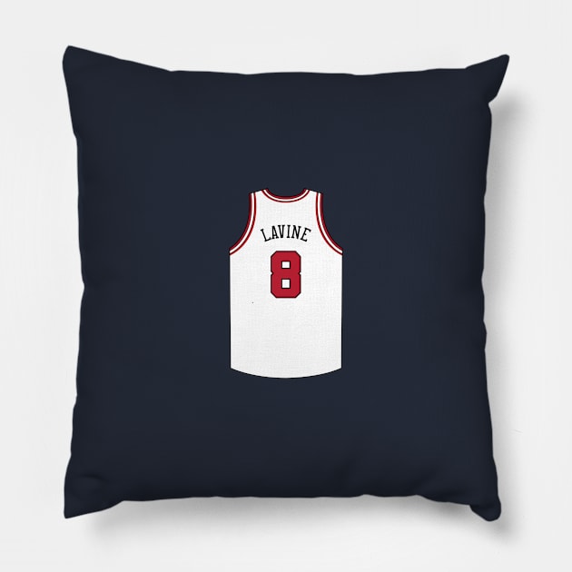 Zach Lavine Chicago Jersey Qiangy Pillow by qiangdade