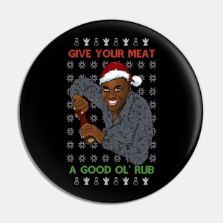 Ainsley Harriott Give Your Meat A Good Ol' Rub Christmas Meme Pin