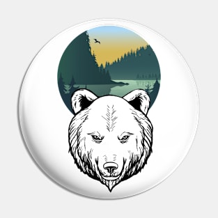Bear by nature Pin