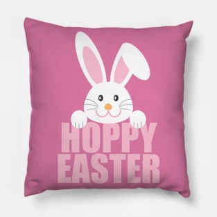 Hoppy Easter Funny Bunny Pun Pillow